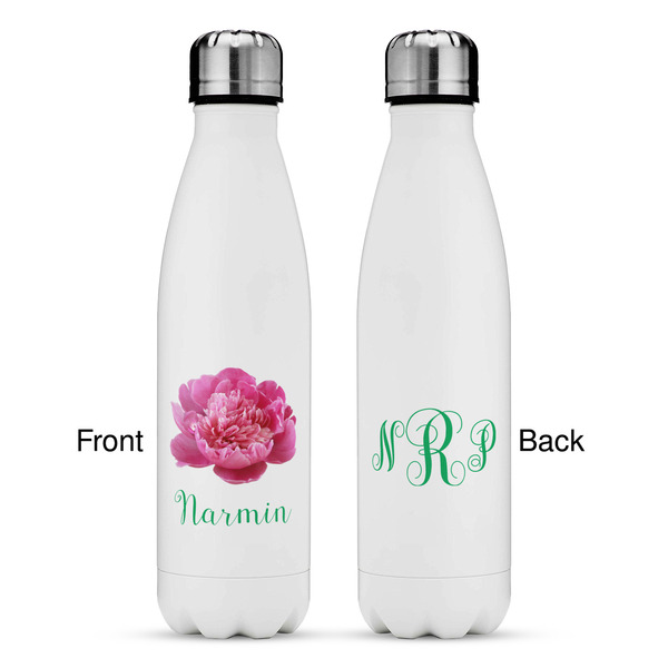 Watercolor Peonies Tapered Water Bottle - Apvl 17oz.