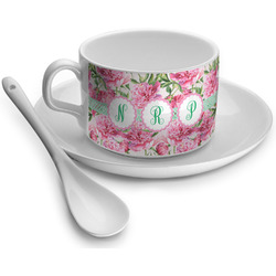 Watercolor Peonies Tea Cup (Personalized)