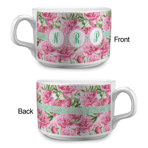 Watercolor Peonies Tea Cup - Single Apvl