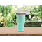 Watercolor Peonies Teal RTIC Tumbler Lifestyle (Front)