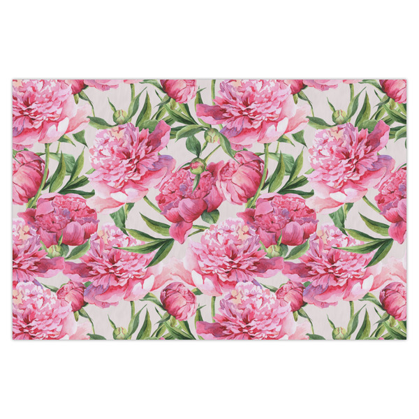 Custom Watercolor Peonies Tissue Paper Sheets - X-Large - Heavyweight