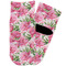 Watercolor Peonies Toddler Ankle Socks - Single Pair - Front and Back