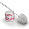 Watercolor Peonies Toilet Brush (Personalized)