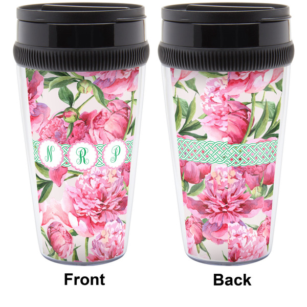 Watercolor Peonies Travel Mug Approval (Personalized)