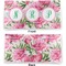 Watercolor Peonies Vinyl Check Book Cover - Front and Back
