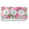 Watercolor Peonies Vinyl Check Book Cover - Front