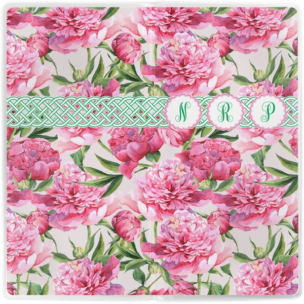 Watercolor Peonies Vinyl Document Wallet - Apvl