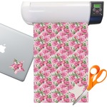 Watercolor Peonies Sticker Vinyl Sheet (Permanent)