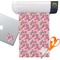 Watercolor Peonies Sticker Vinyl Sheet (Permanent)