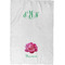 Watercolor Peonies Waffle Towel - Partial Print - Approval Image