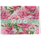 Watercolor Peonies Kitchen Towel - Waffle Weave - Full Color Print (Personalized)