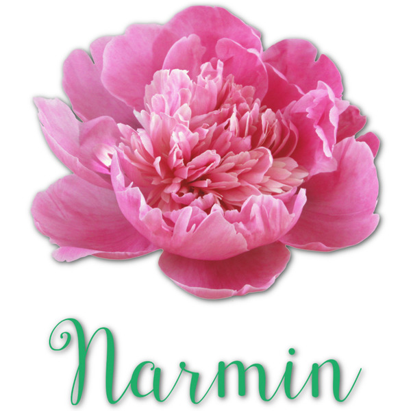 Custom Watercolor Peonies Graphic Decal - Custom Sizes (Personalized)