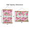 Watercolor Peonies Wall Hanging Tapestries - Parent/Sizing