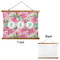 Watercolor Peonies Wall Hanging Tapestry - Landscape - APPROVAL