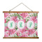Watercolor Peonies Wall Hanging Tapestry - Wide (Personalized)