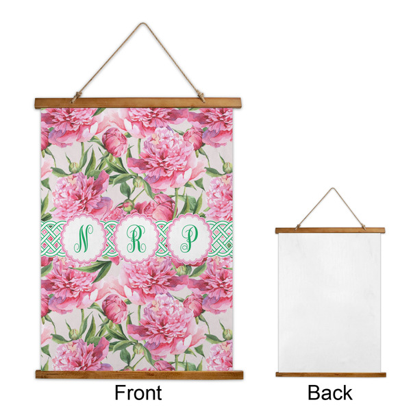 Watercolor Peonies Wall Hanging Tapestry - Portrait - APPROVAL