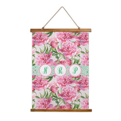 Watercolor Peonies Wall Hanging Tapestry (Personalized)