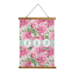Watercolor Peonies Wall Hanging Tapestry (Personalized)