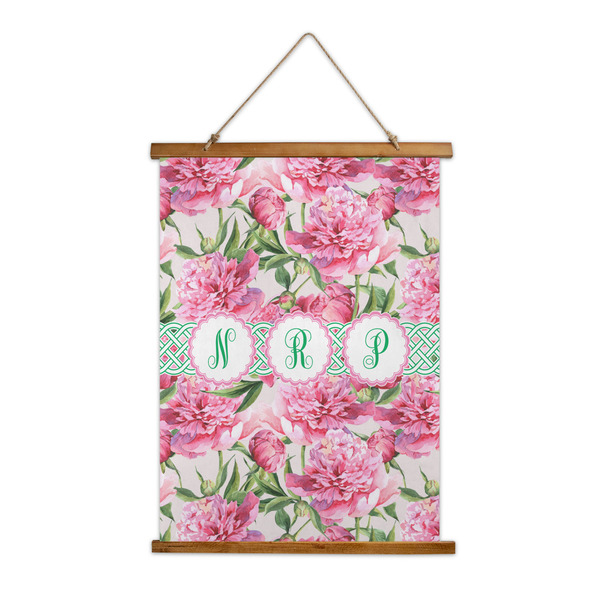 Custom Watercolor Peonies Wall Hanging Tapestry (Personalized)