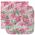 Watercolor Peonies Facecloth / Wash Cloth (Personalized)