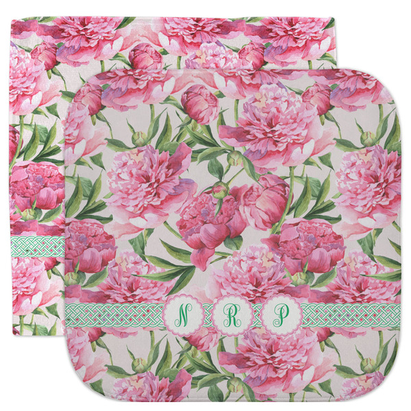 Custom Watercolor Peonies Facecloth / Wash Cloth (Personalized)