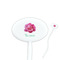 Watercolor Peonies Oval Plastic Stir Sticks