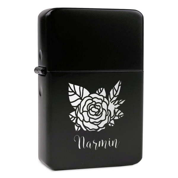 Custom Watercolor Peonies Windproof Lighter