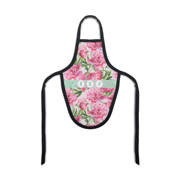Custom Watercolor Peonies Bottle Apron (Personalized)