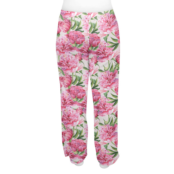 Watercolor Peonies Women's Pj on model - Back