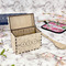 Watercolor Peonies Wood Recipe Boxes - Lifestyle