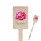 Watercolor Peonies Rectangle Wooden Stir Sticks (Personalized)