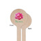 Watercolor Peonies Wooden 6" Stir Stick - Round - Single Sided - Front & Back