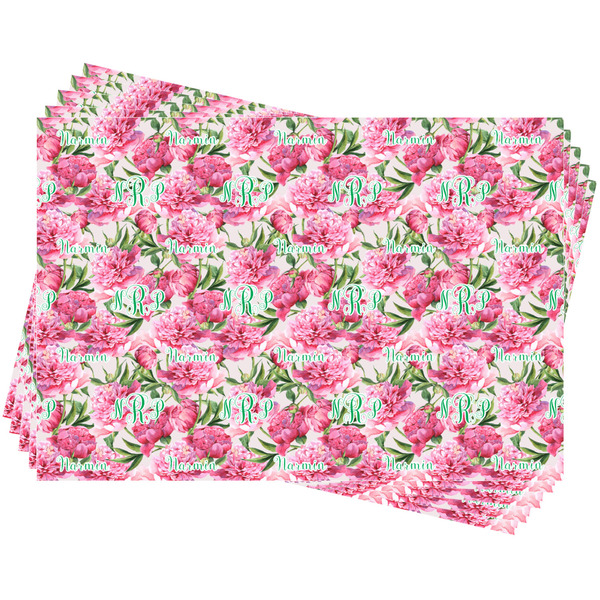 Watercolor Peonies Wrapping Paper - 5 Sheets Approval