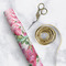 Watercolor Peonies Wrapping Paper Roll - Matte - In Context