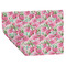 Watercolor Peonies Wrapping Paper Sheet - Double Sided - Folded