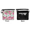Watercolor Peonies Wristlet ID Cases - Front & Back