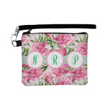 Watercolor Peonies Wristlet ID Case w/ Multiple Names