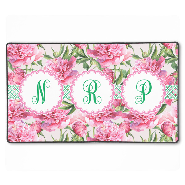 Custom Watercolor Peonies XXL Gaming Mouse Pad - 24" x 14" (Personalized)