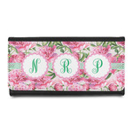 Watercolor Peonies Leatherette Ladies Wallet (Personalized)