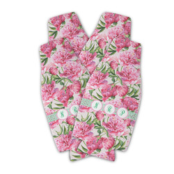 Watercolor Peonies Zipper Bottle Cooler - Set of 4 (Personalized)