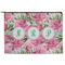 Watercolor Peonies Zipper Pouch Large (Front)