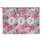 Watercolor Peonies Zipper Pouch - Large - 12.5"x8.5" (Personalized)