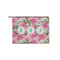 Watercolor Peonies Zipper Pouch Small (Front)
