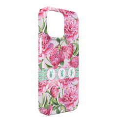 Watercolor Peonies iPhone Case - Plastic - iPhone 13 Pro Max (Personalized)