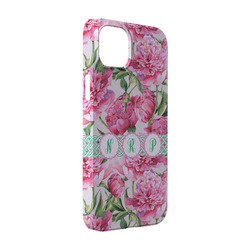 Watercolor Peonies iPhone Case - Plastic - iPhone 14 (Personalized)