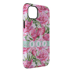 Watercolor Peonies iPhone Case - Rubber Lined - iPhone 14 Pro Max (Personalized)