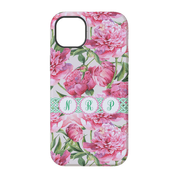 Watercolor Peonies iPhone 14 Tough Case - Back