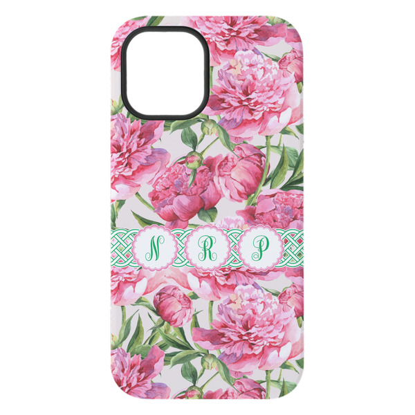 Watercolor Peonies iPhone 15 Plus Tough Case - Back