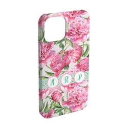 Watercolor Peonies iPhone Case - Plastic - iPhone 15 Pro (Personalized)