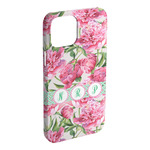 Watercolor Peonies iPhone Case - Plastic - iPhone 15 Pro Max (Personalized)